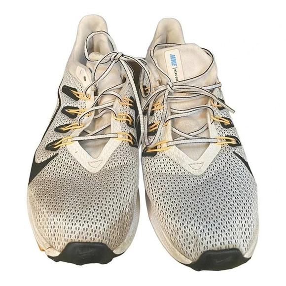 Nike Running Sneakers Mens 9.5 Athletic Lace Up White Black Walking Shoes - Picture 10 of 10